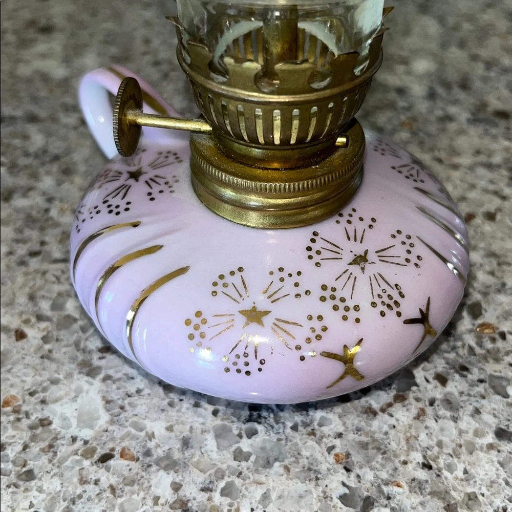 Mid Century Modern MCM porcelain oil lamp